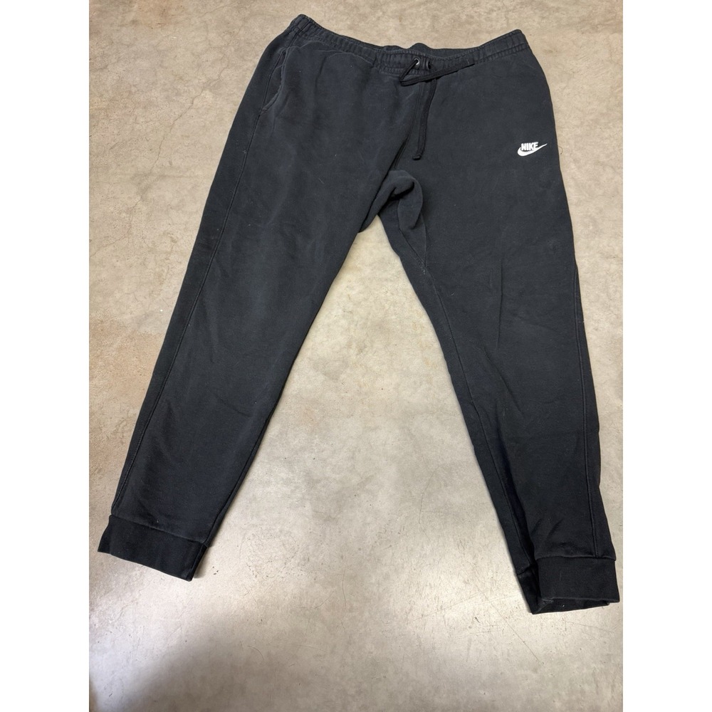 Nike Sportswear Jogger Sweatpants Mens XL Black Fleece Swoosh Tapered A52016